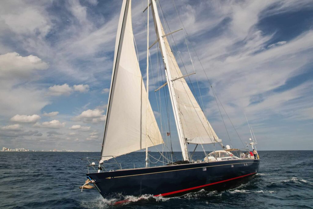 Sailing yacht Drone